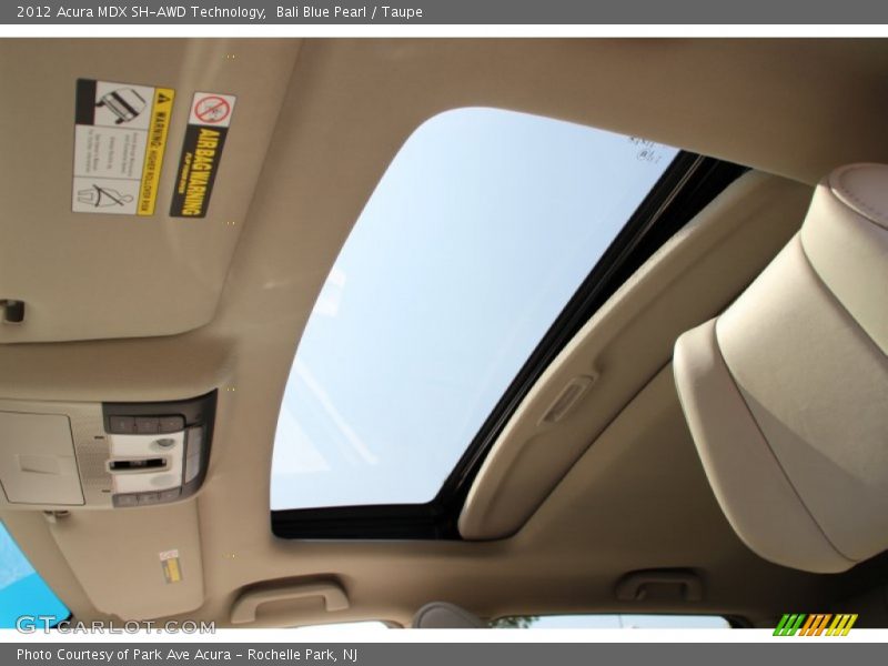 Bali Blue Pearl / Taupe 2012 Acura MDX SH-AWD Technology