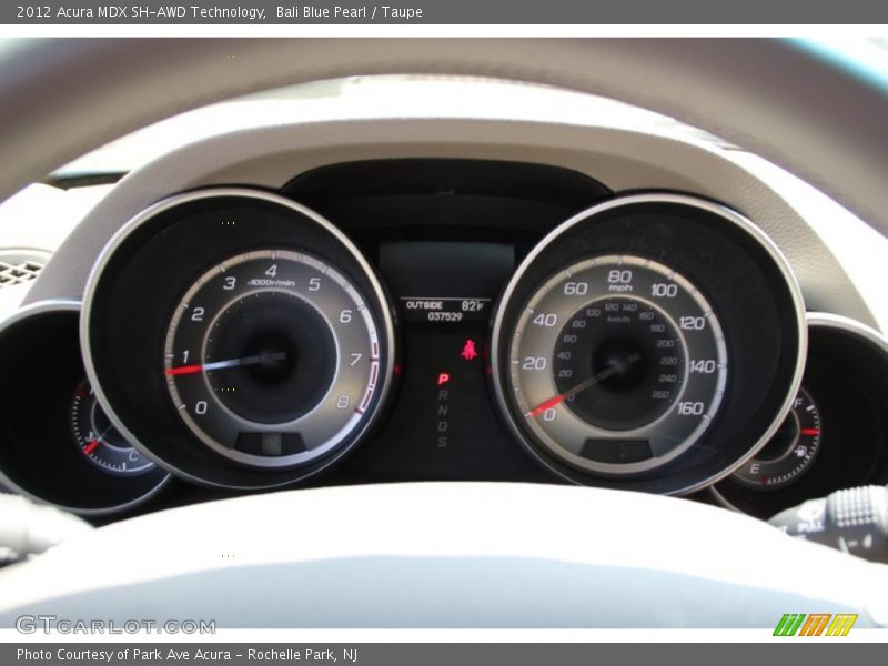 Bali Blue Pearl / Taupe 2012 Acura MDX SH-AWD Technology