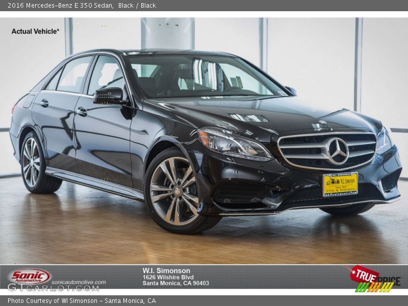 Black / Black 2016 Mercedes-Benz E 350 Sedan