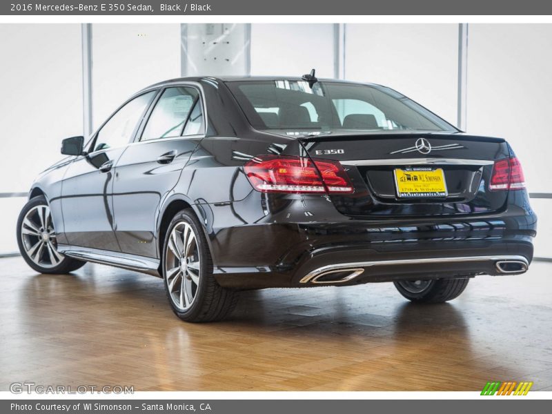 Black / Black 2016 Mercedes-Benz E 350 Sedan