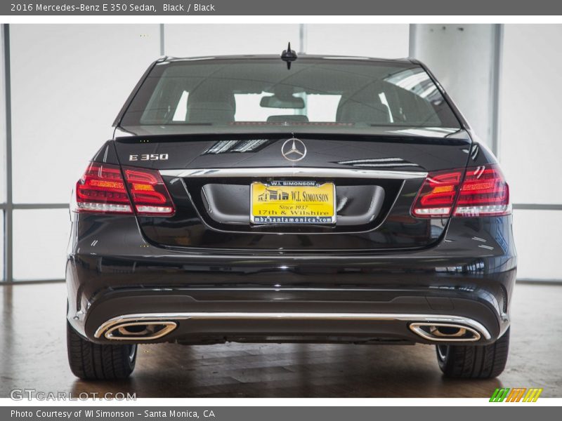 Black / Black 2016 Mercedes-Benz E 350 Sedan