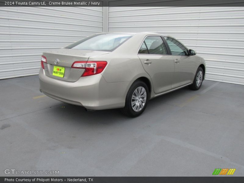 Creme Brulee Metallic / Ivory 2014 Toyota Camry LE