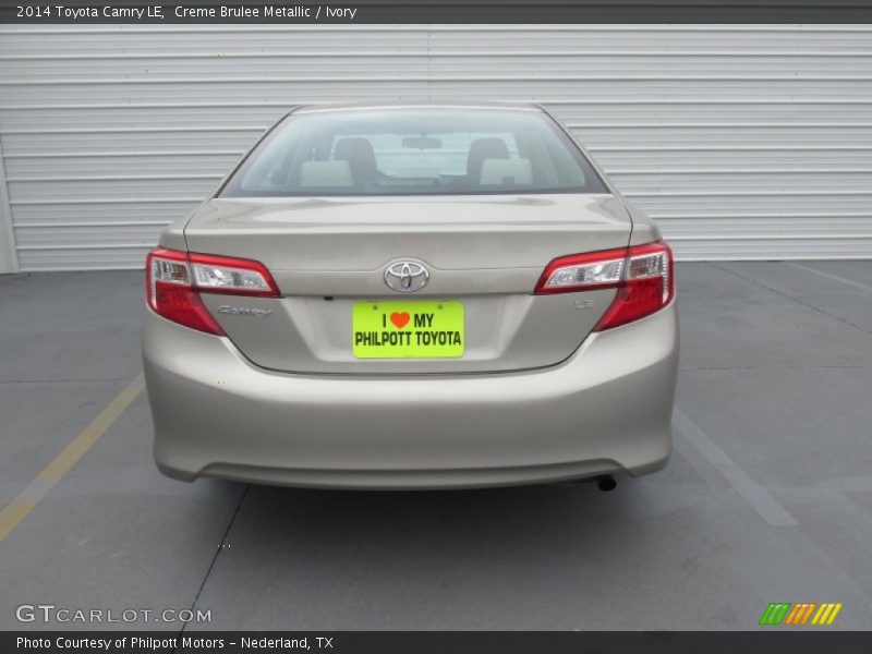 Creme Brulee Metallic / Ivory 2014 Toyota Camry LE