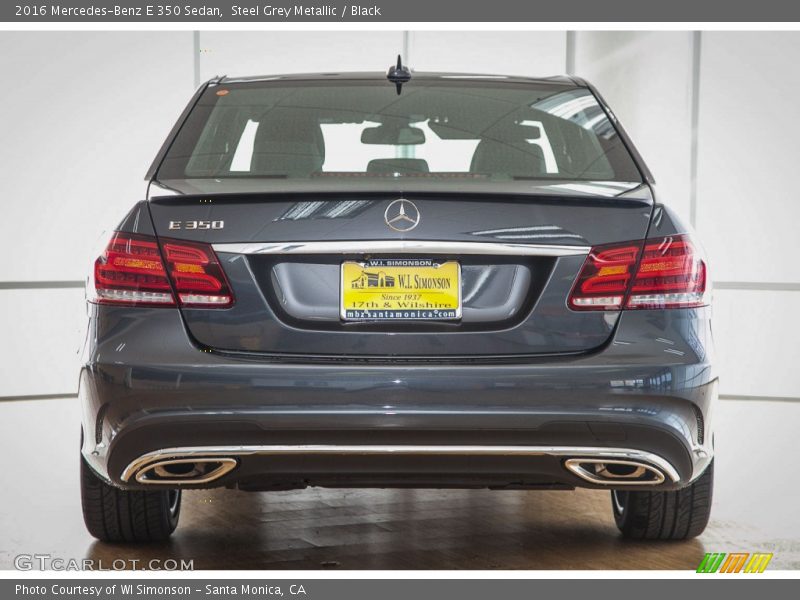 Steel Grey Metallic / Black 2016 Mercedes-Benz E 350 Sedan