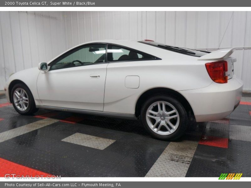 Super White / Black/Blue 2000 Toyota Celica GT
