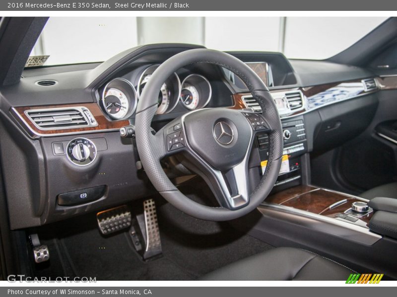 Steel Grey Metallic / Black 2016 Mercedes-Benz E 350 Sedan