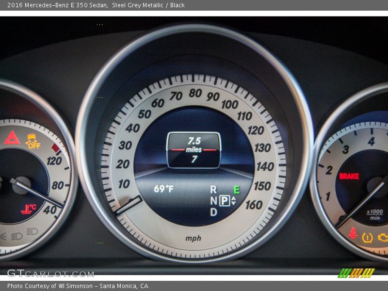 Steel Grey Metallic / Black 2016 Mercedes-Benz E 350 Sedan