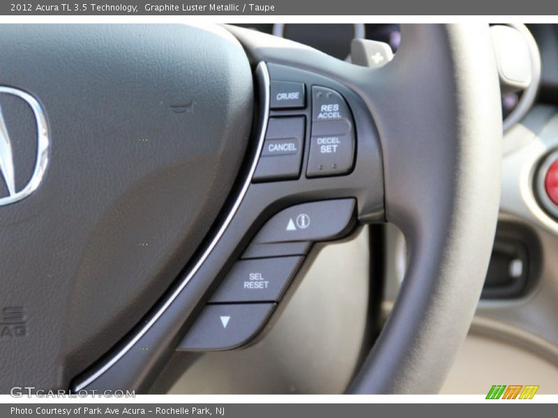 Graphite Luster Metallic / Taupe 2012 Acura TL 3.5 Technology