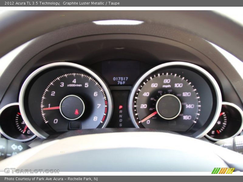 Graphite Luster Metallic / Taupe 2012 Acura TL 3.5 Technology