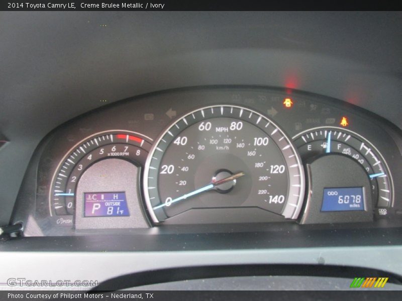 Creme Brulee Metallic / Ivory 2014 Toyota Camry LE