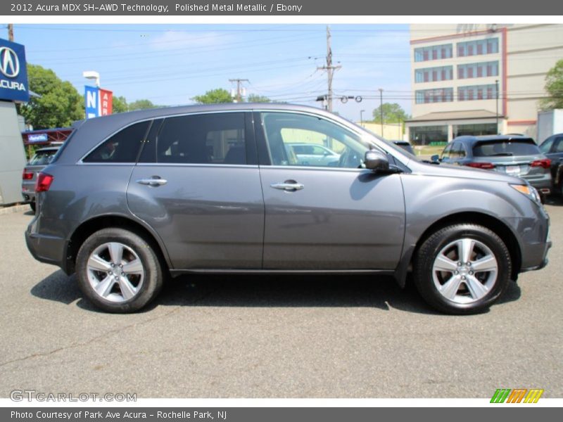 Polished Metal Metallic / Ebony 2012 Acura MDX SH-AWD Technology