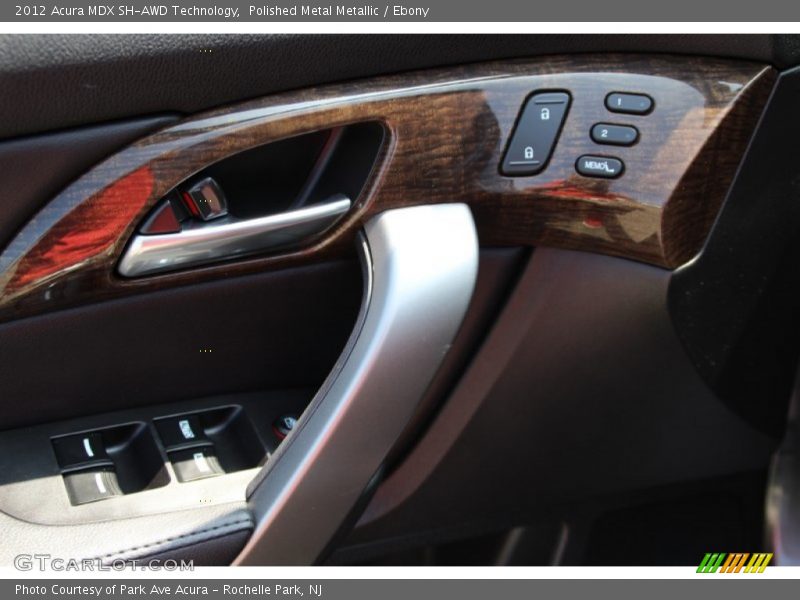 Polished Metal Metallic / Ebony 2012 Acura MDX SH-AWD Technology