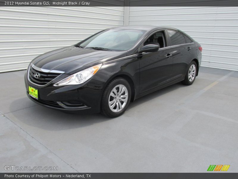 Midnight Black / Gray 2012 Hyundai Sonata GLS