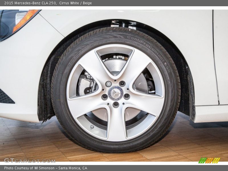 Cirrus White / Beige 2015 Mercedes-Benz CLA 250