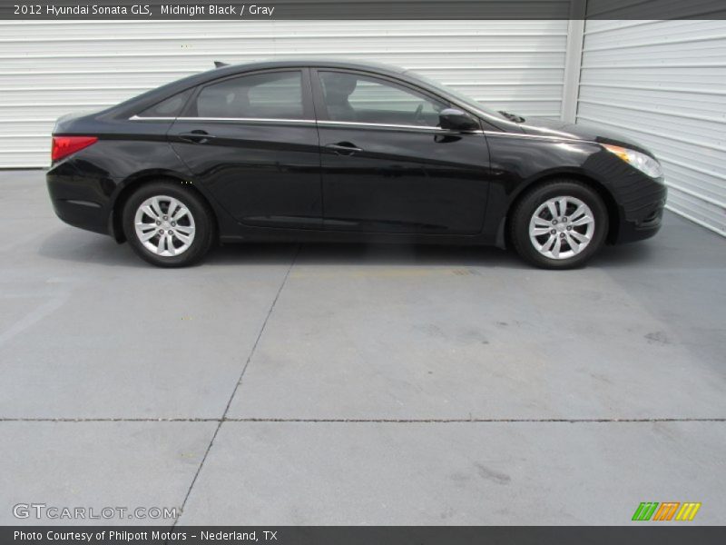 Midnight Black / Gray 2012 Hyundai Sonata GLS