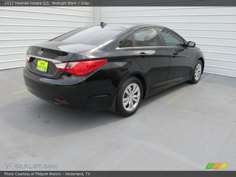 Midnight Black / Gray 2012 Hyundai Sonata GLS