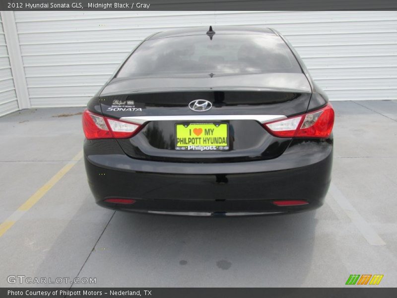 Midnight Black / Gray 2012 Hyundai Sonata GLS