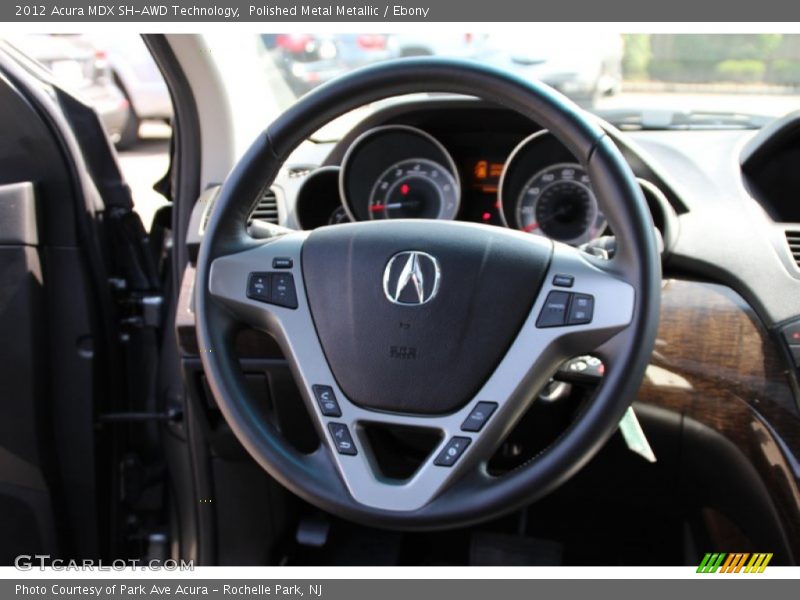 Polished Metal Metallic / Ebony 2012 Acura MDX SH-AWD Technology