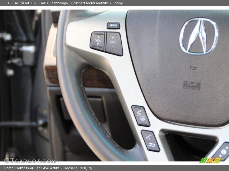 Polished Metal Metallic / Ebony 2012 Acura MDX SH-AWD Technology