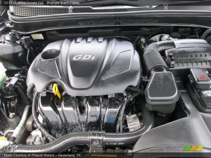 Midnight Black / Gray 2012 Hyundai Sonata GLS
