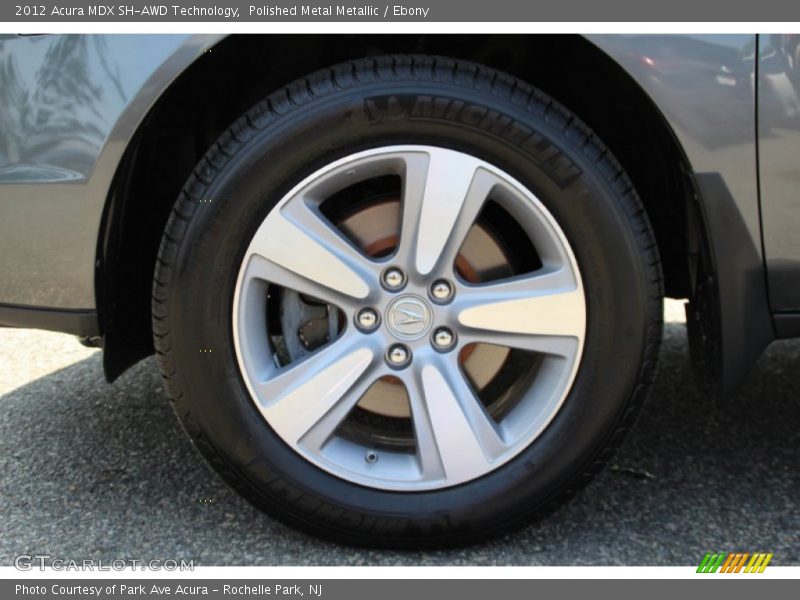 Polished Metal Metallic / Ebony 2012 Acura MDX SH-AWD Technology