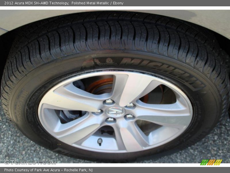 Polished Metal Metallic / Ebony 2012 Acura MDX SH-AWD Technology