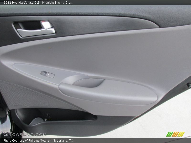 Midnight Black / Gray 2012 Hyundai Sonata GLS