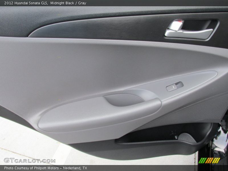 Midnight Black / Gray 2012 Hyundai Sonata GLS