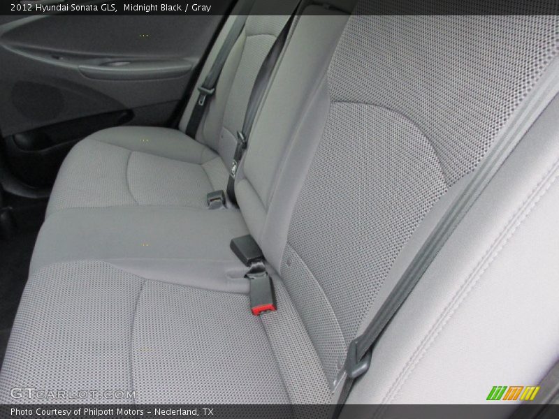 Midnight Black / Gray 2012 Hyundai Sonata GLS