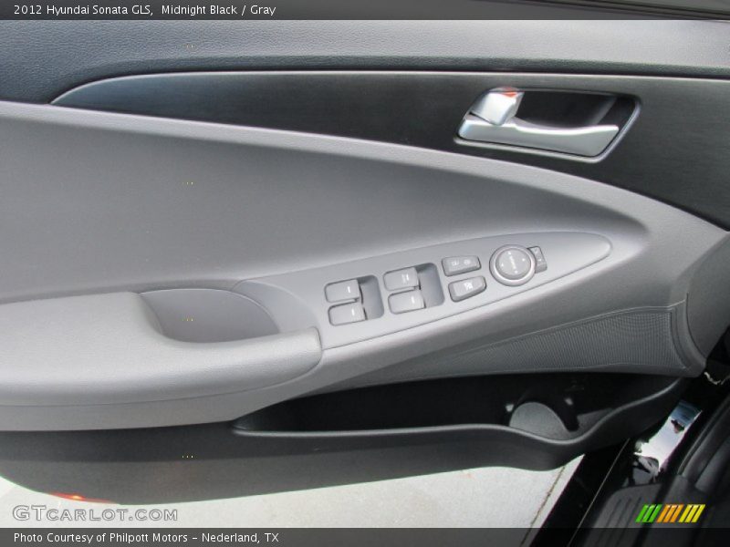Midnight Black / Gray 2012 Hyundai Sonata GLS