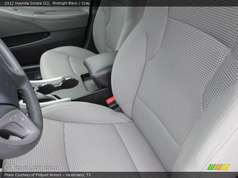 Midnight Black / Gray 2012 Hyundai Sonata GLS