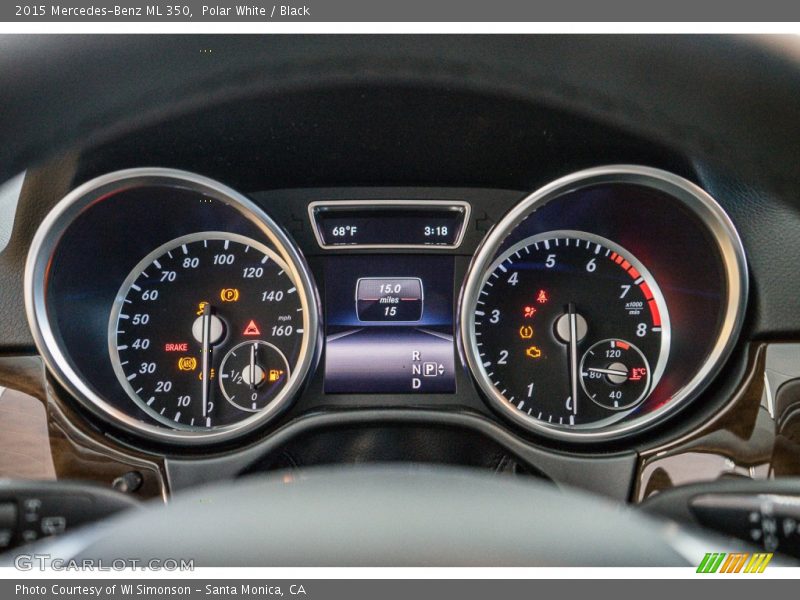 Polar White / Black 2015 Mercedes-Benz ML 350