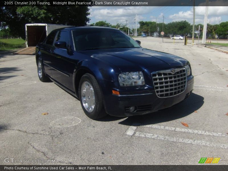 Midnight Blue Pearlcoat / Dark Slate Gray/Light Graystone 2005 Chrysler 300 Touring