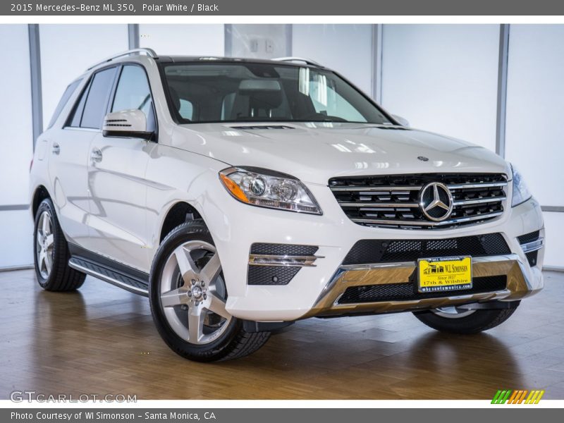 Polar White / Black 2015 Mercedes-Benz ML 350