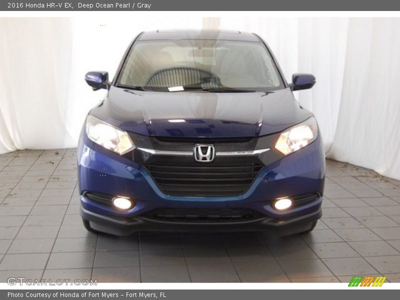 Deep Ocean Pearl / Gray 2016 Honda HR-V EX