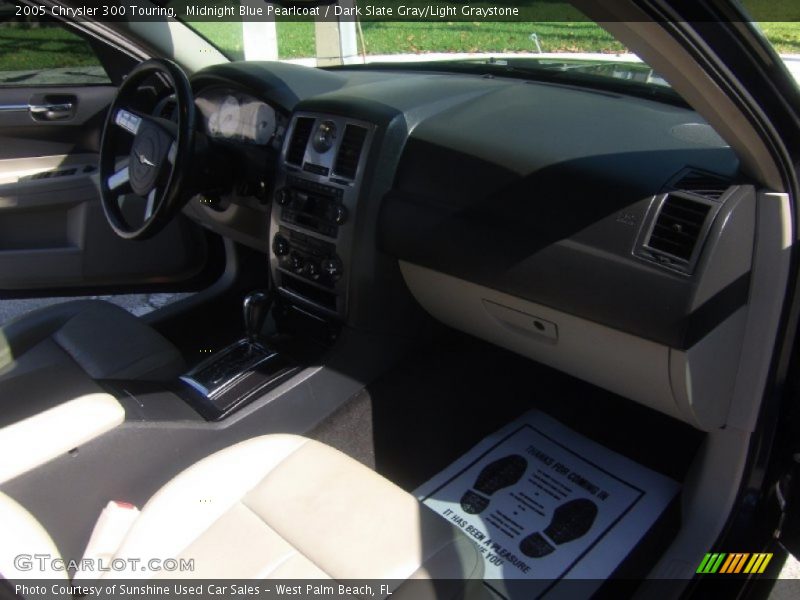 Midnight Blue Pearlcoat / Dark Slate Gray/Light Graystone 2005 Chrysler 300 Touring