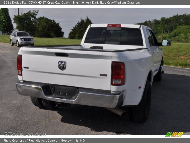 Bright White / Dark Slate Gray/Medium Graystone 2011 Dodge Ram 3500 HD ST Crew Cab Dually