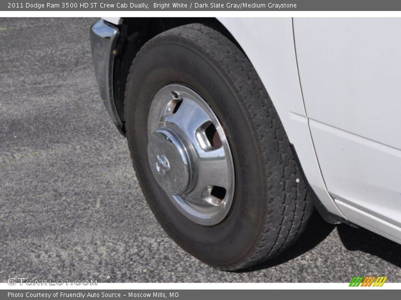 Bright White / Dark Slate Gray/Medium Graystone 2011 Dodge Ram 3500 HD ST Crew Cab Dually