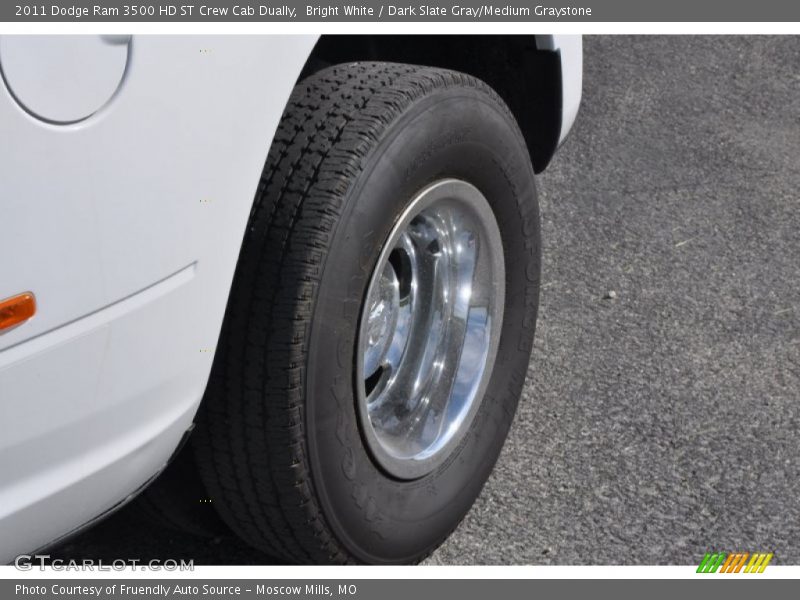Bright White / Dark Slate Gray/Medium Graystone 2011 Dodge Ram 3500 HD ST Crew Cab Dually