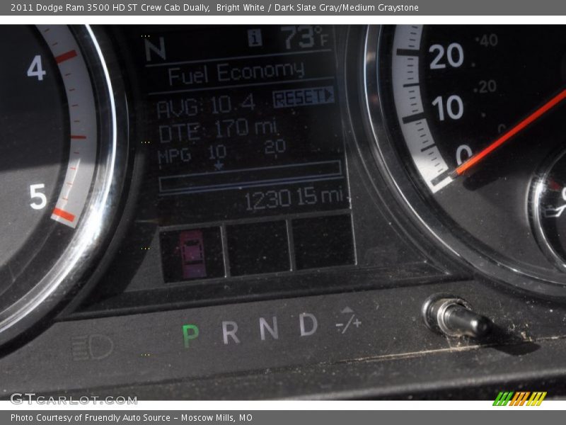 Bright White / Dark Slate Gray/Medium Graystone 2011 Dodge Ram 3500 HD ST Crew Cab Dually