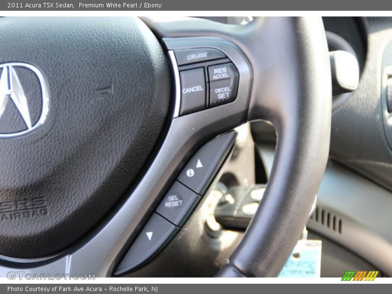Premium White Pearl / Ebony 2011 Acura TSX Sedan