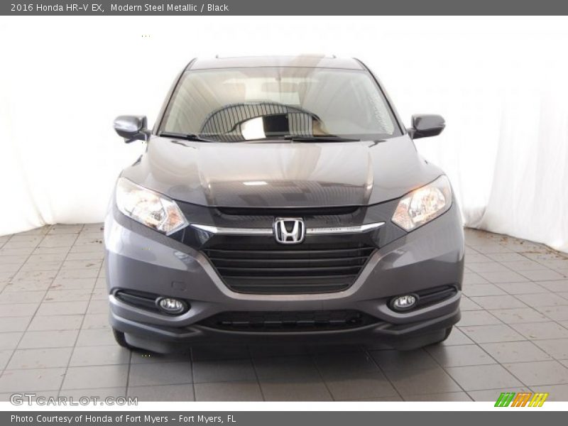 Modern Steel Metallic / Black 2016 Honda HR-V EX