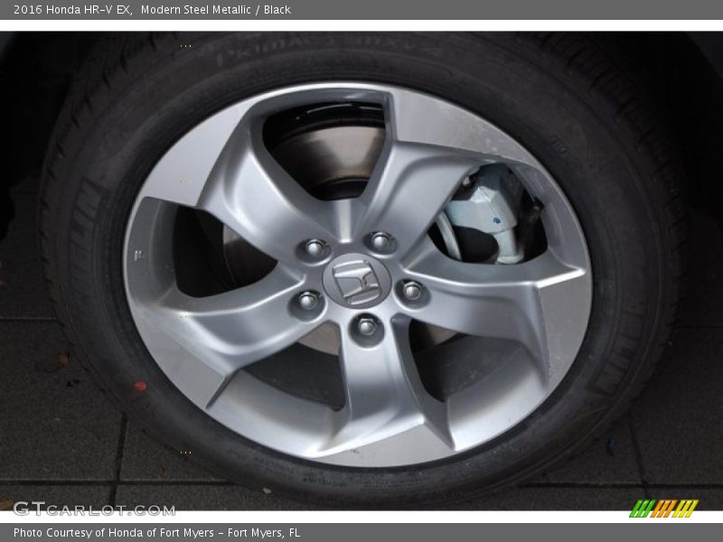 Modern Steel Metallic / Black 2016 Honda HR-V EX