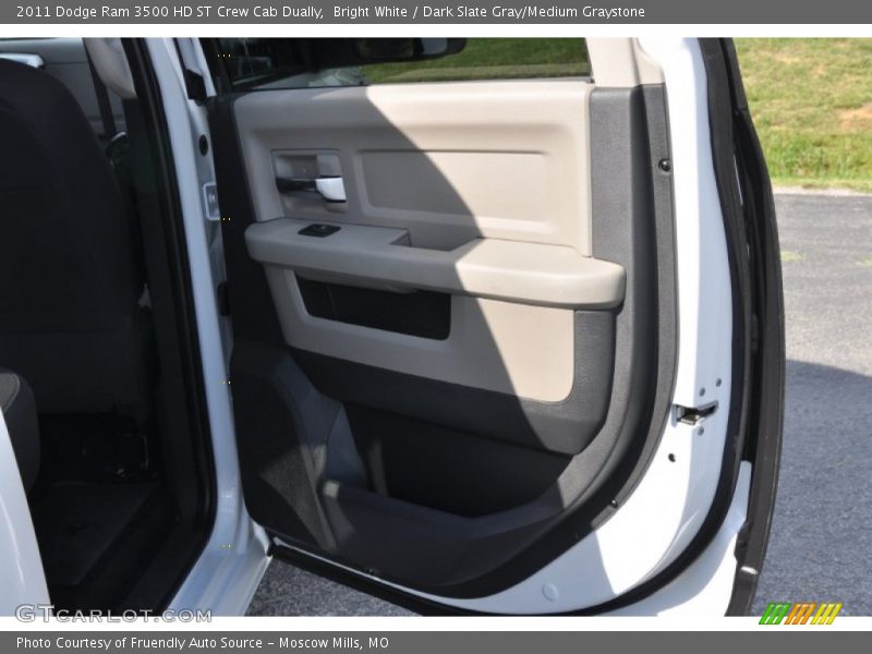 Bright White / Dark Slate Gray/Medium Graystone 2011 Dodge Ram 3500 HD ST Crew Cab Dually