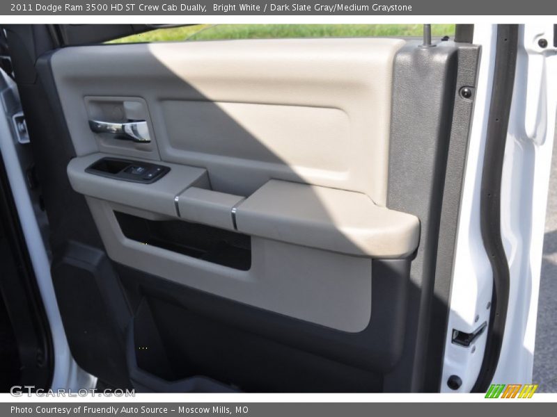 Bright White / Dark Slate Gray/Medium Graystone 2011 Dodge Ram 3500 HD ST Crew Cab Dually