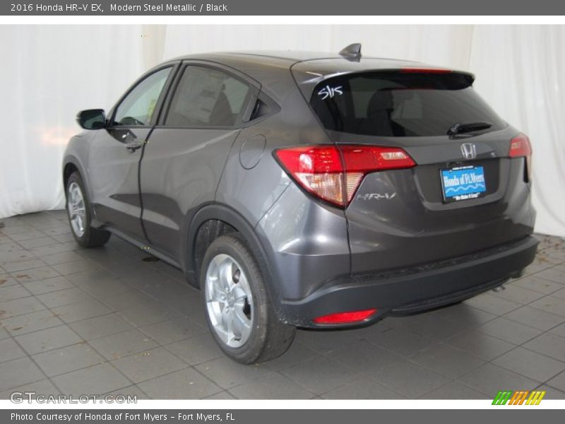 Modern Steel Metallic / Black 2016 Honda HR-V EX