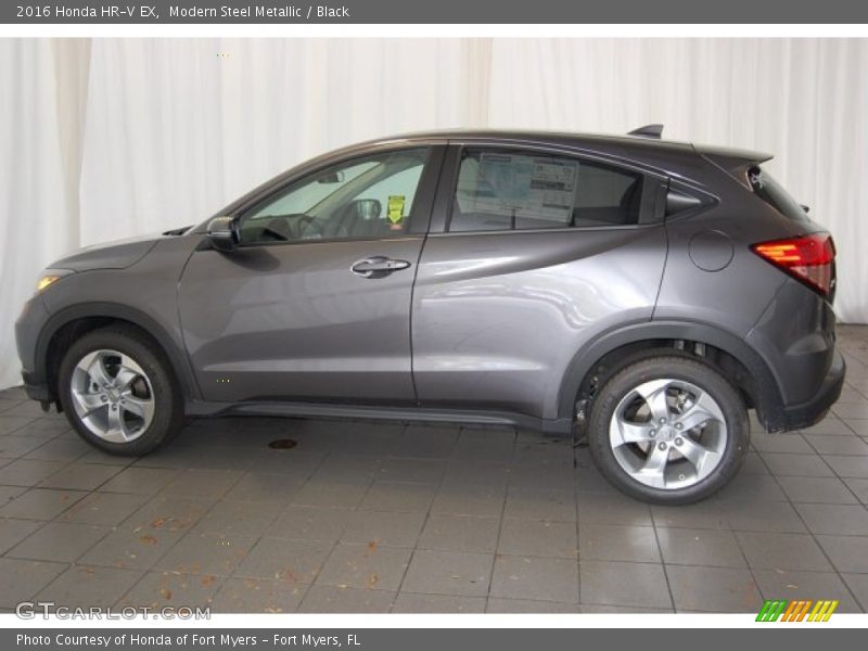 Modern Steel Metallic / Black 2016 Honda HR-V EX