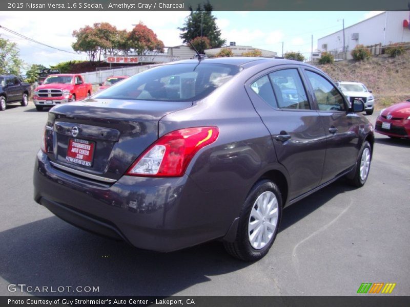 Amethyst Gray / Charcoal 2015 Nissan Versa 1.6 S Sedan