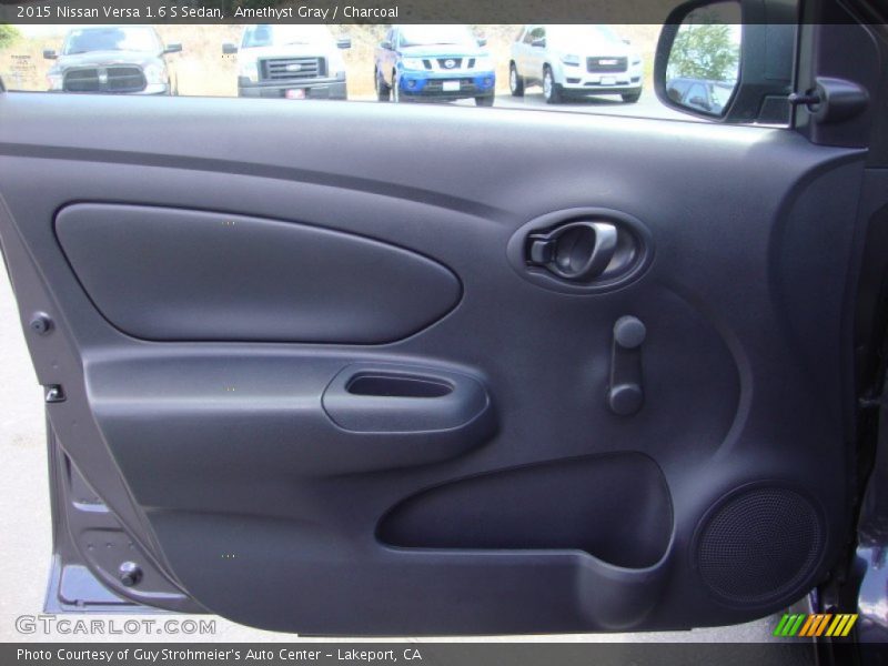 Amethyst Gray / Charcoal 2015 Nissan Versa 1.6 S Sedan