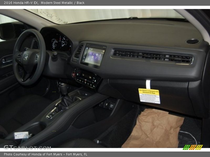 Modern Steel Metallic / Black 2016 Honda HR-V EX